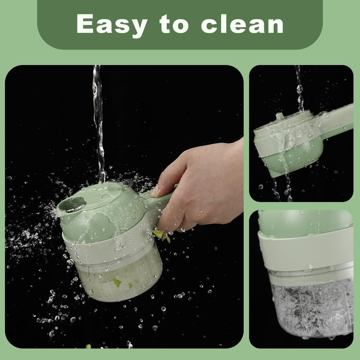 Easy to rinse clean
