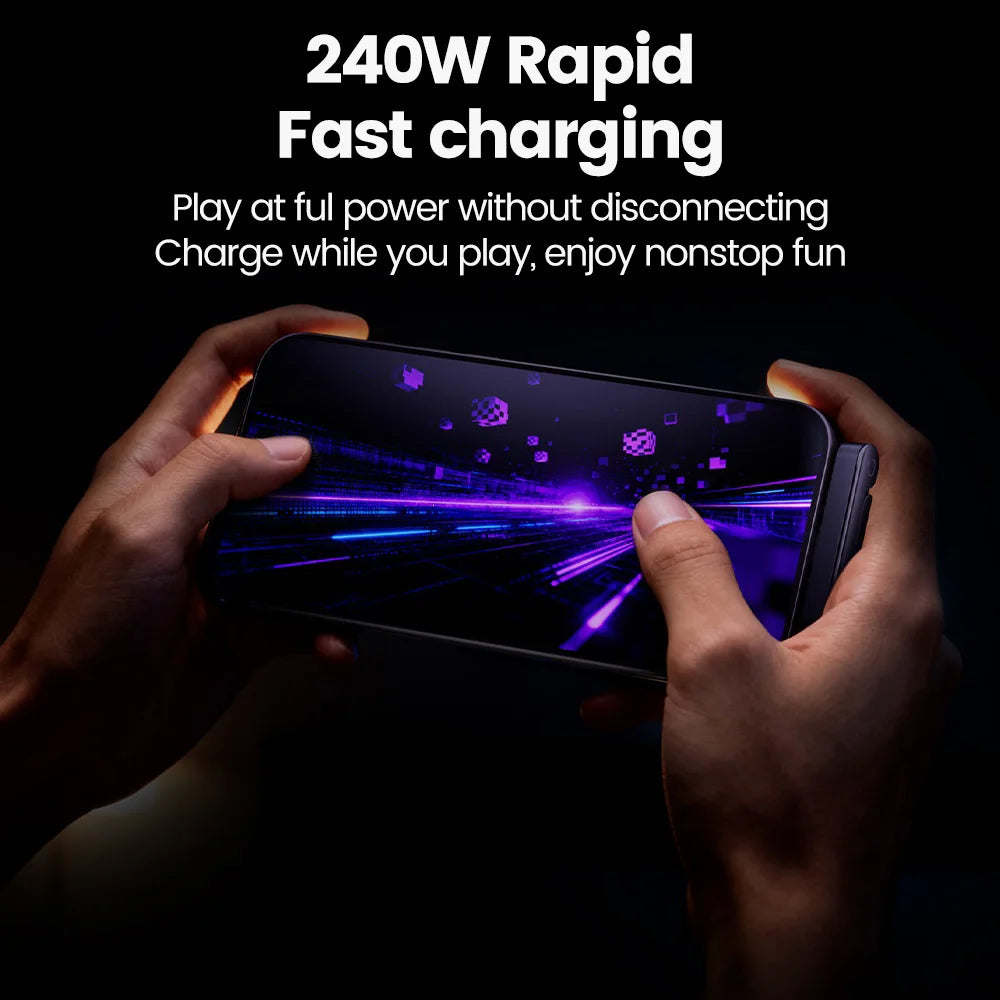 Gaming in landscape while charging