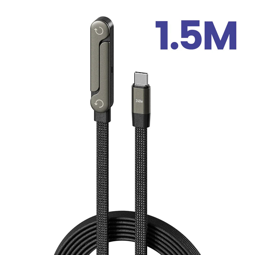 Black braided kickstand cable