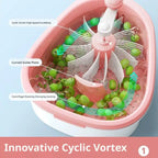 Water vortex cleaning fruit