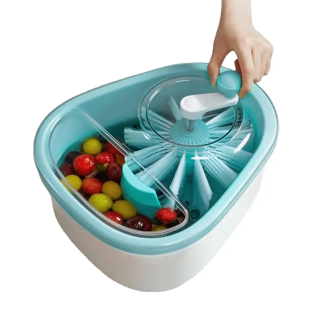 Blue fruit washer