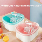 Fruit washer spinner in pink and blue