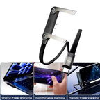Cable with fold-out stand
