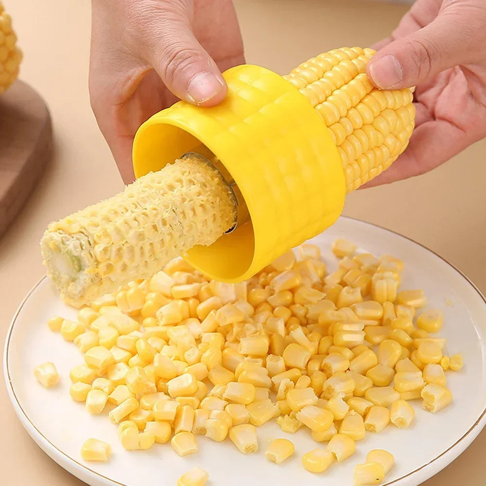 Pushing corn through the stripper ring