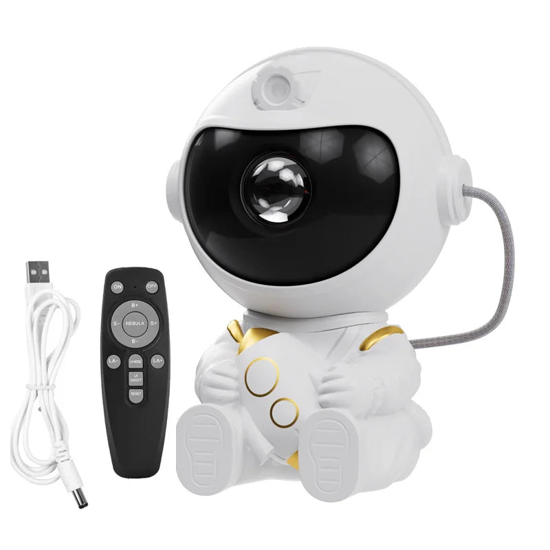 Astronaut projector with remote and cable