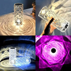 Rose light patterns in different colors