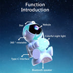Astronaut projector features
