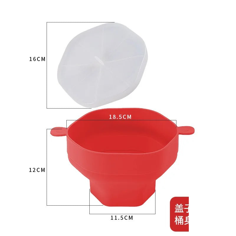 Red popcorn bowl