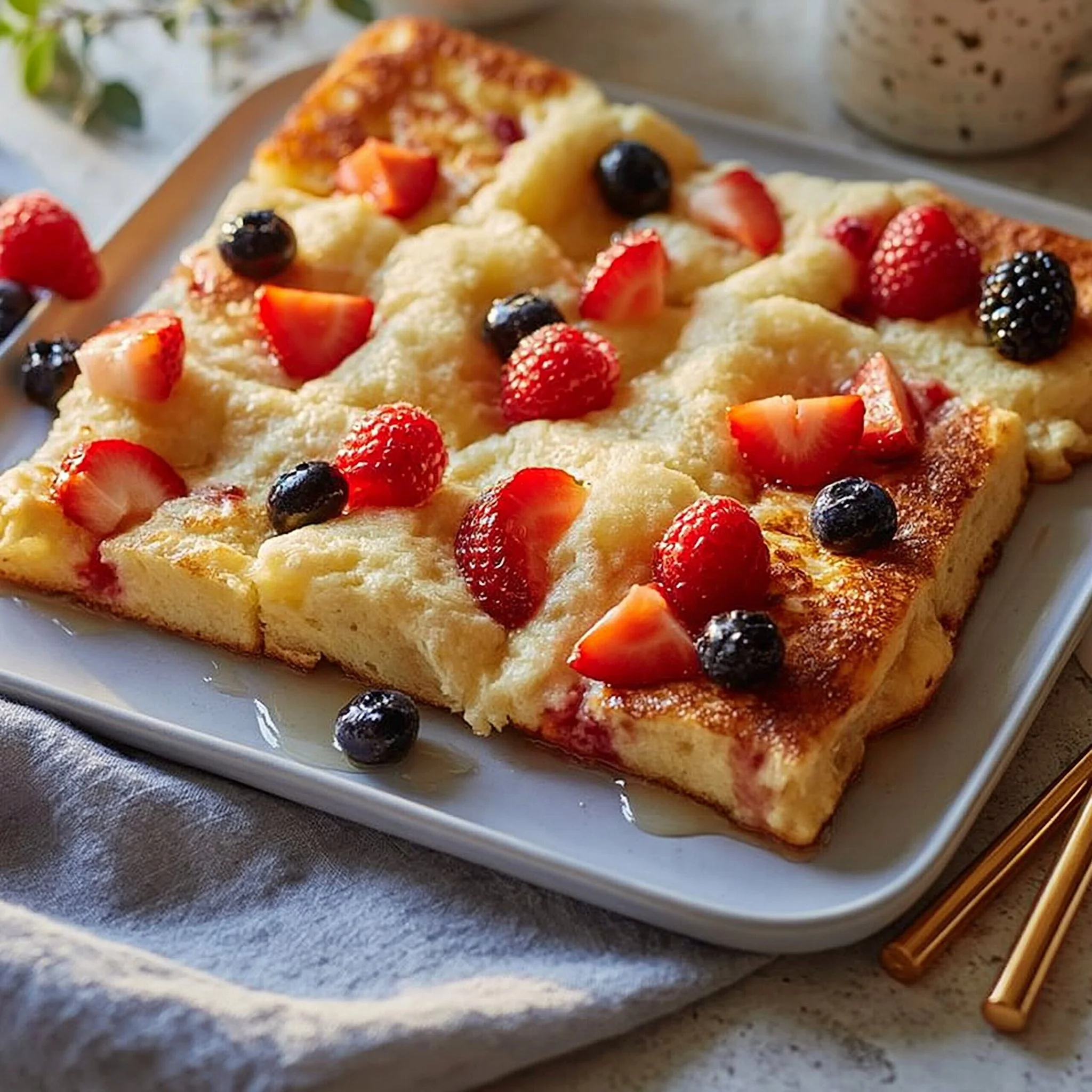 Fluffy Sheet Pan Pancakes