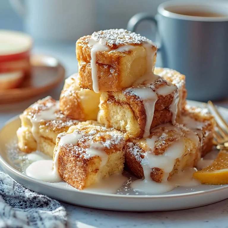 Delicious Hawaiian Roll French Toast topped with syrup and fruit.