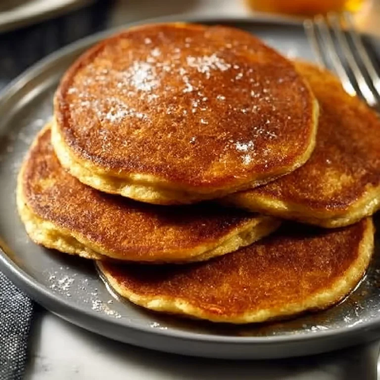 Delicious small batch pancakes on a plate, perfect for two servings.