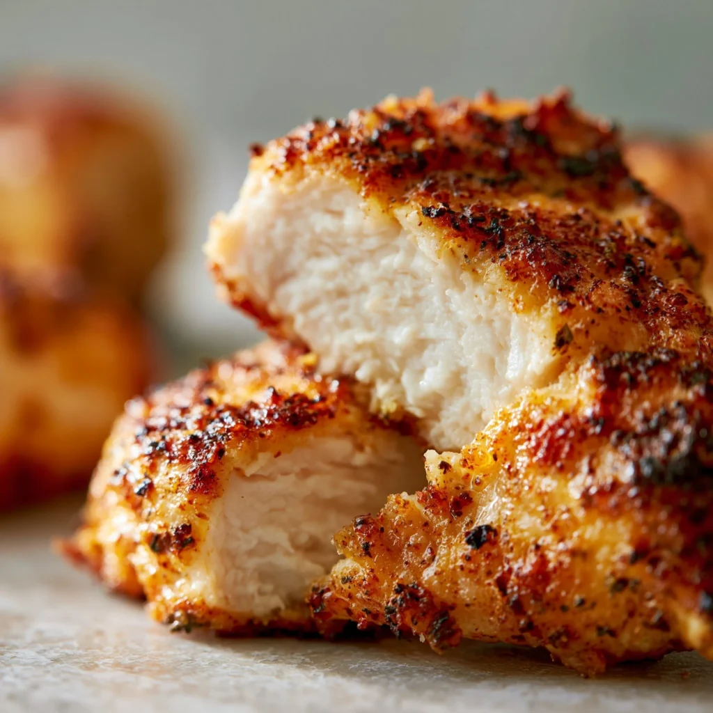 Delicious air fryer chicken cooked in 15 minutes for a quick meal