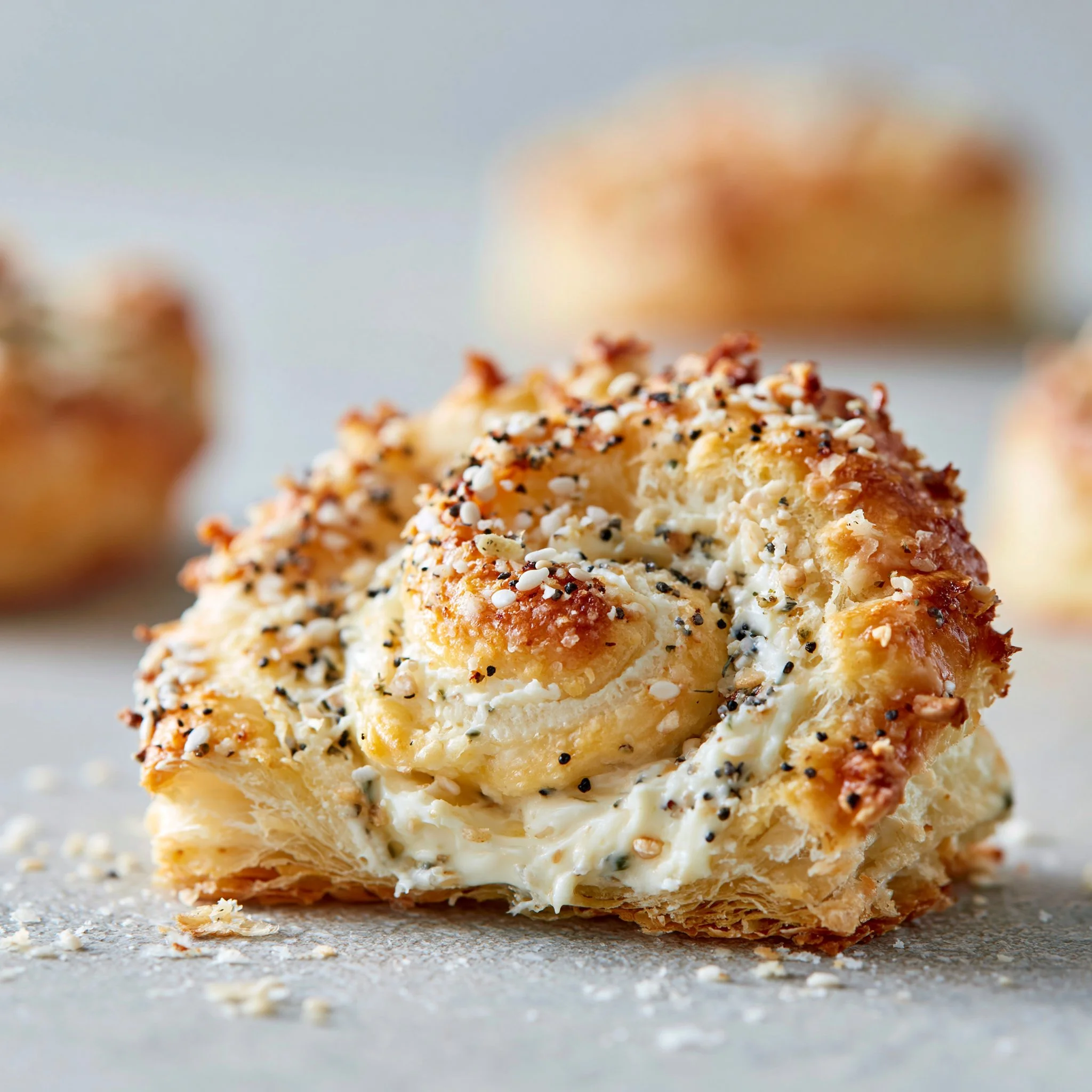 Air Fryer Cream Cheese Everything Spirals