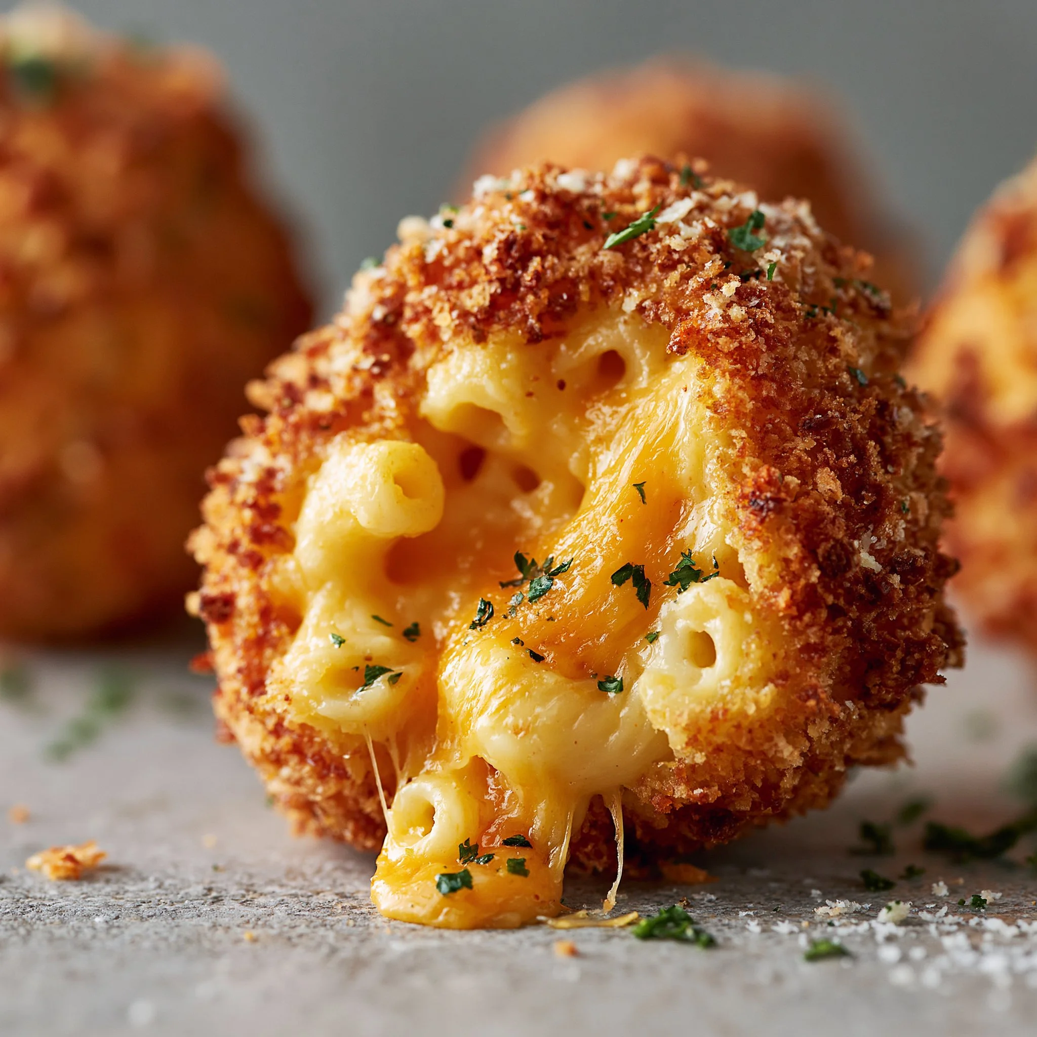 Air Fryer Fried Macaroni and Cheese Balls