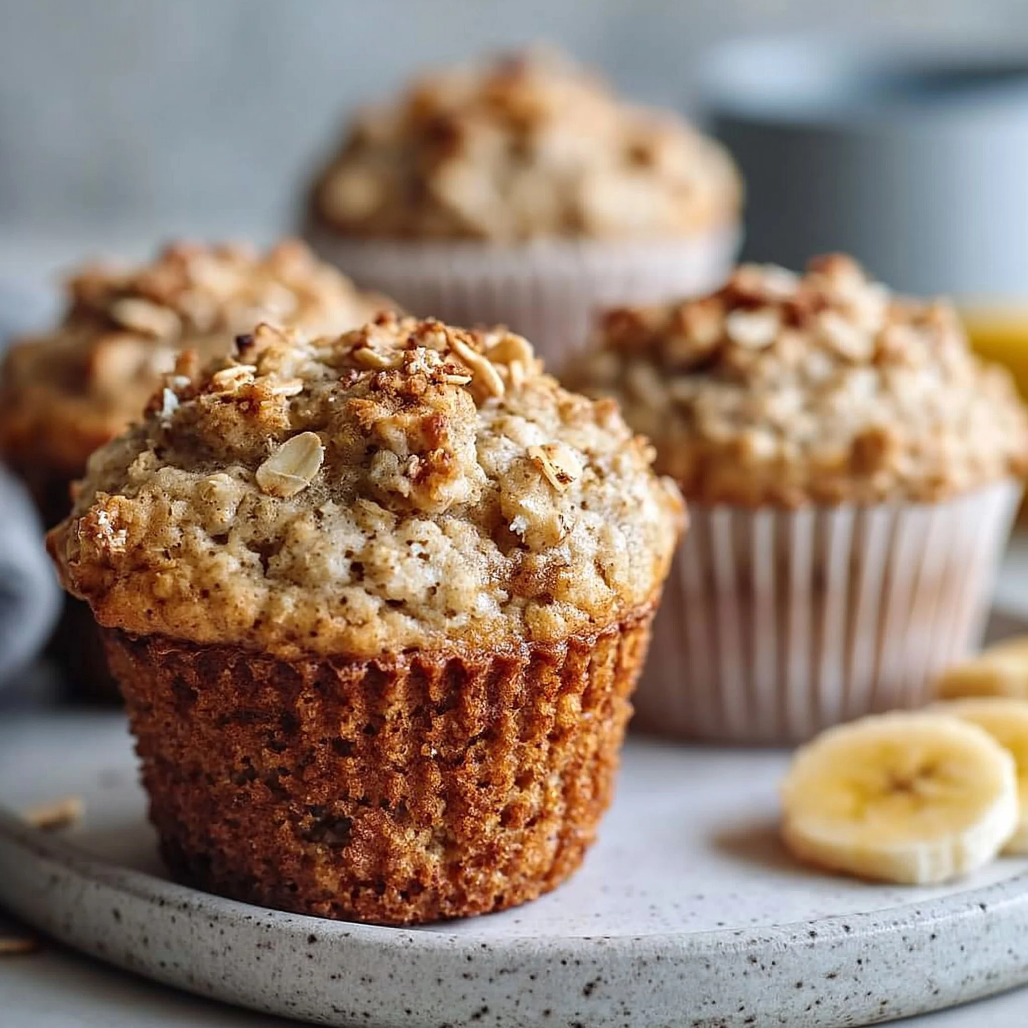 Banana Oatmeal Muffins