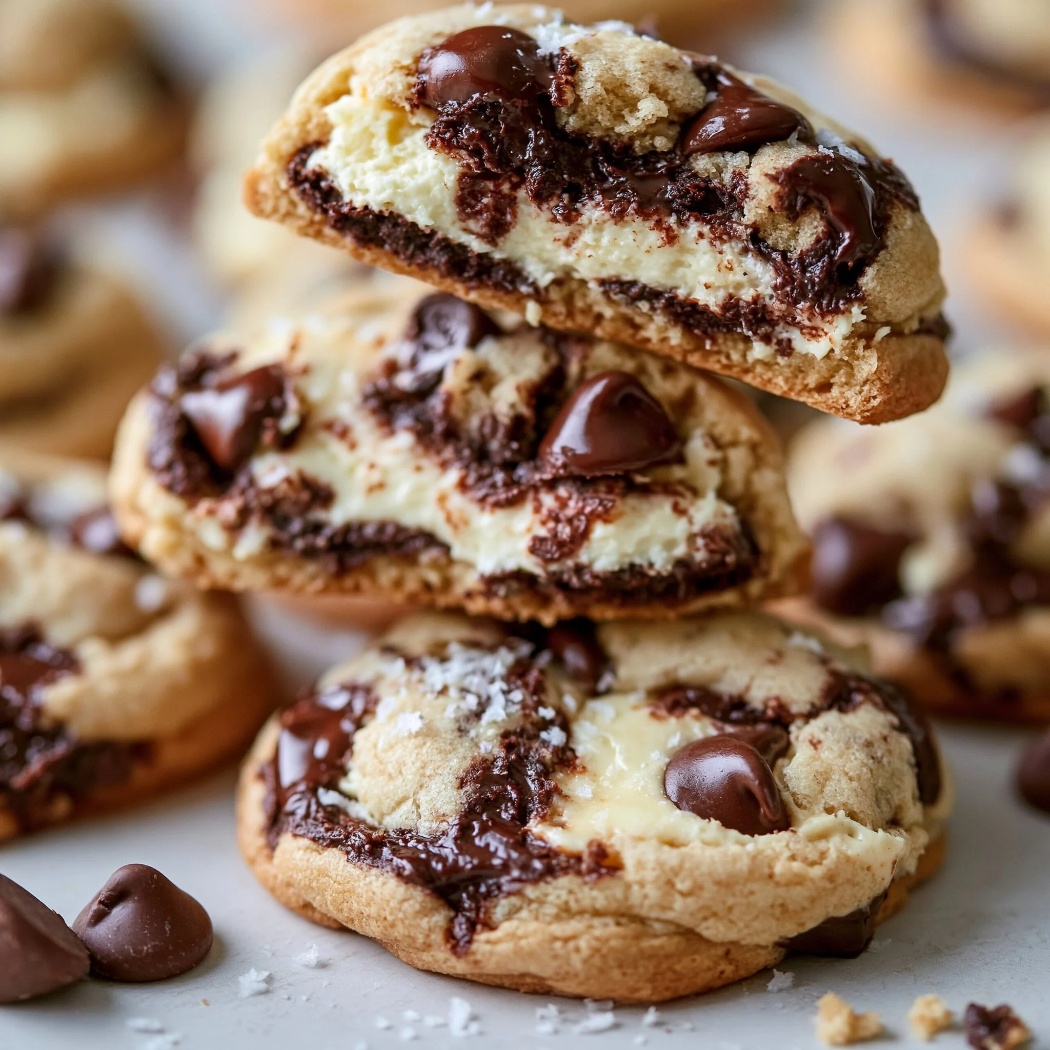 Cheesecake Stuffed Chocolate Chip Cookies