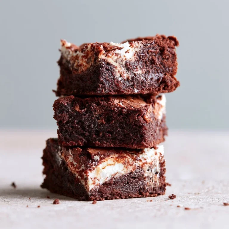 Chewy no sugar Greek yogurt brownies on a plate, healthy dessert option