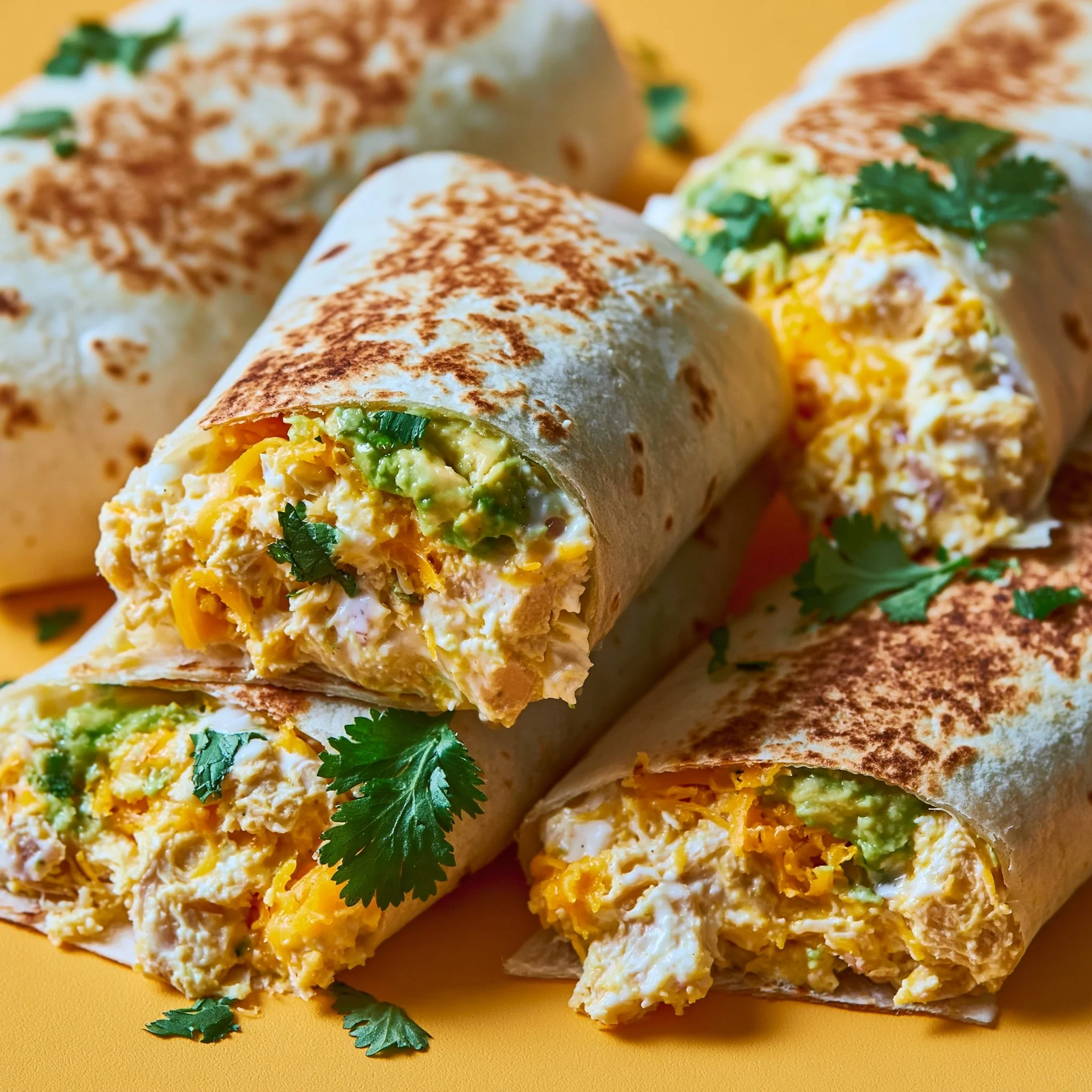 Chicken Avocado Ranch Burritos