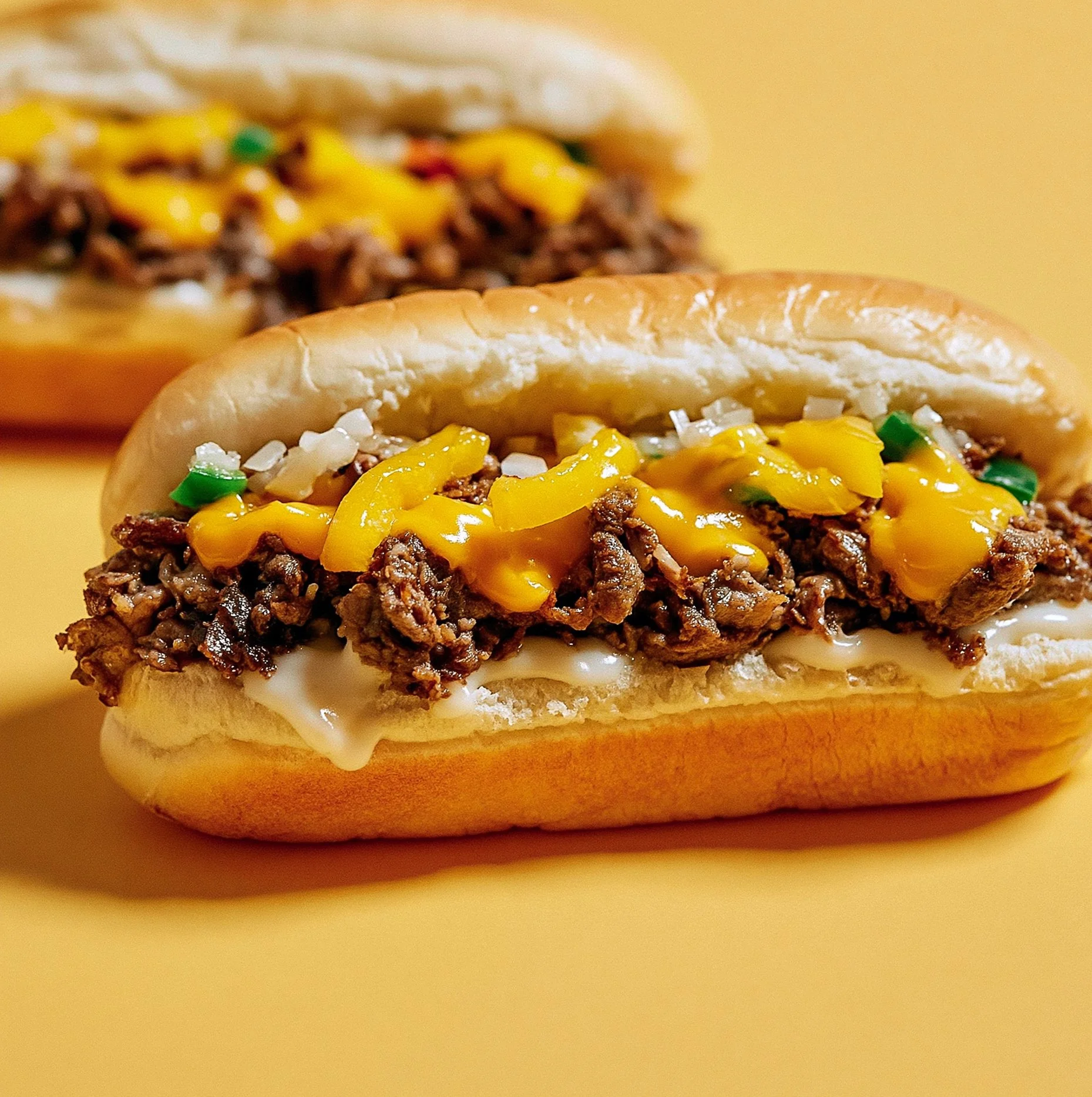 Classic Philly Cheesesteak Sandwich