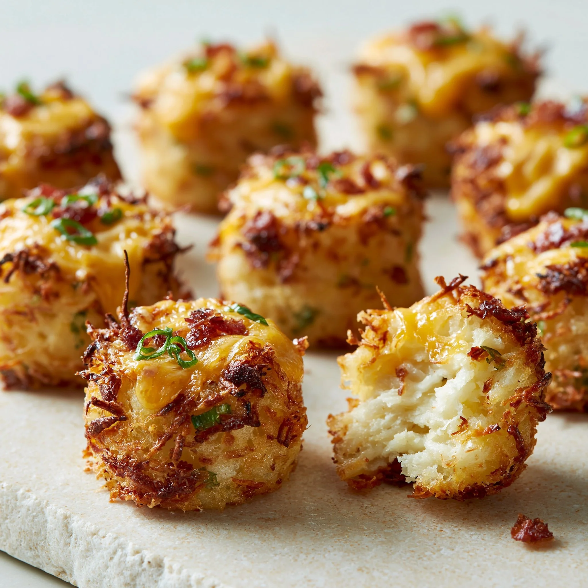 Crispy Loaded Hashbrown Bites