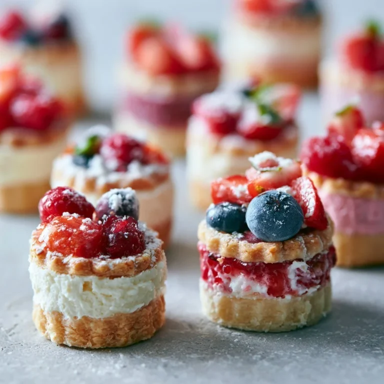 Assorted Cutie Pie Mini Cakes displayed decoratively on a table