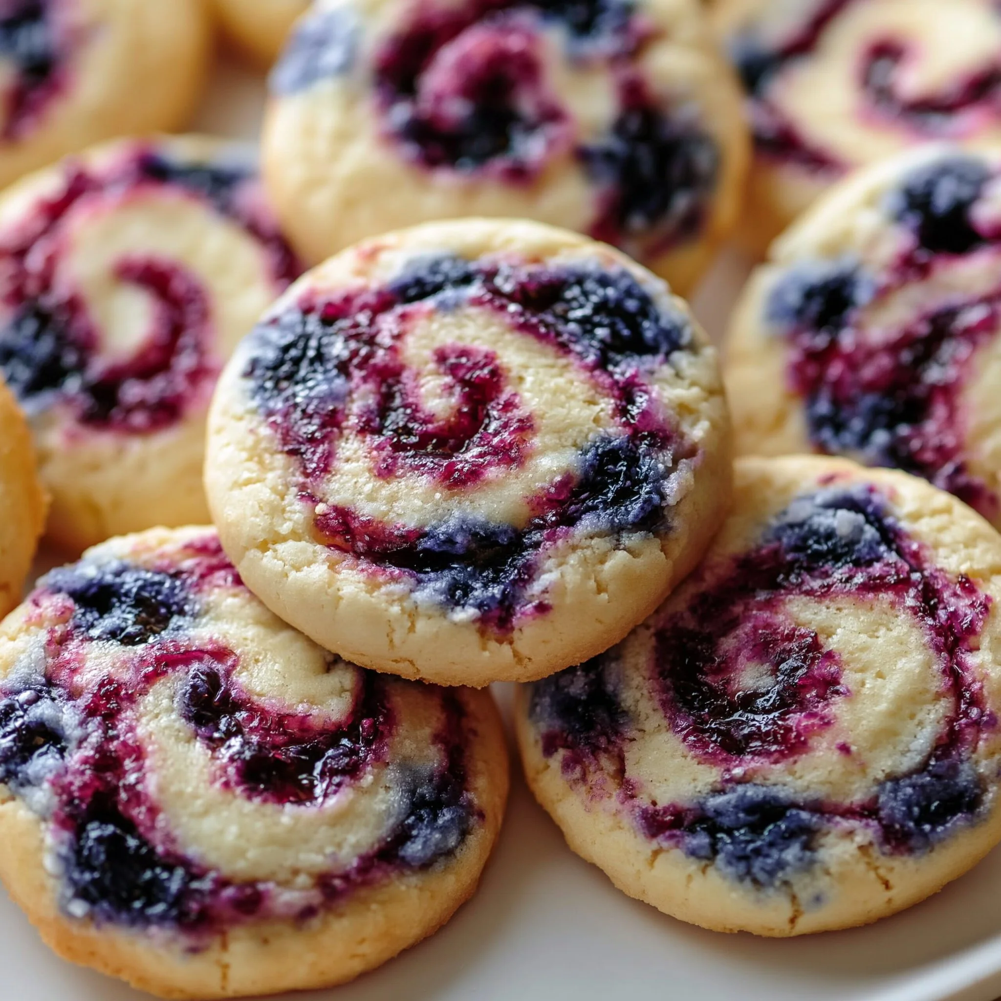 Easy Blueberry Cheesecake Swirl Cookie