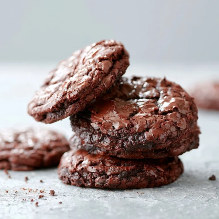 Fudgy brownie cookies with chocolate chunks on a baking sheet