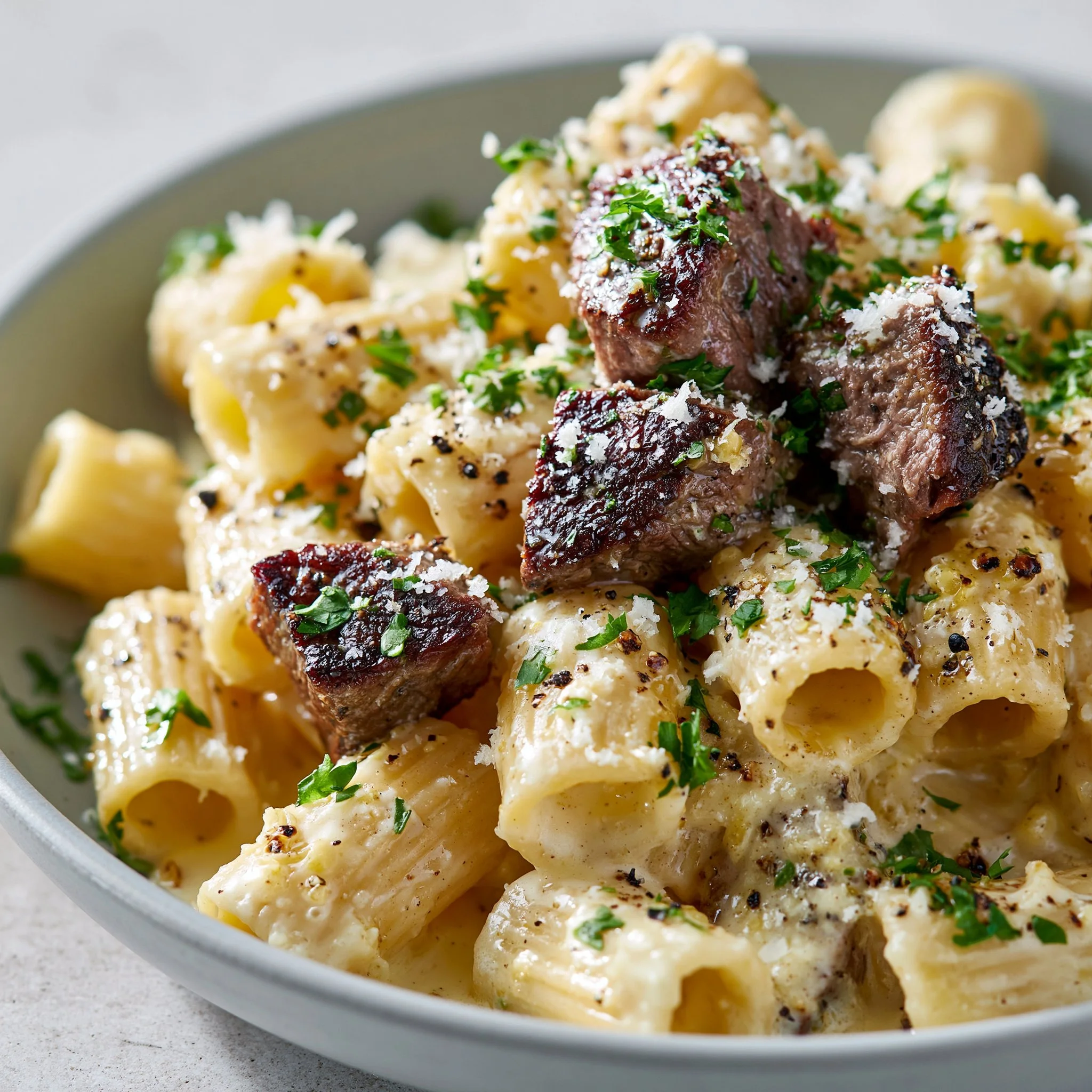 Garlic Butter Steak Rigatoni (Easy & Creamy Family Favorite)