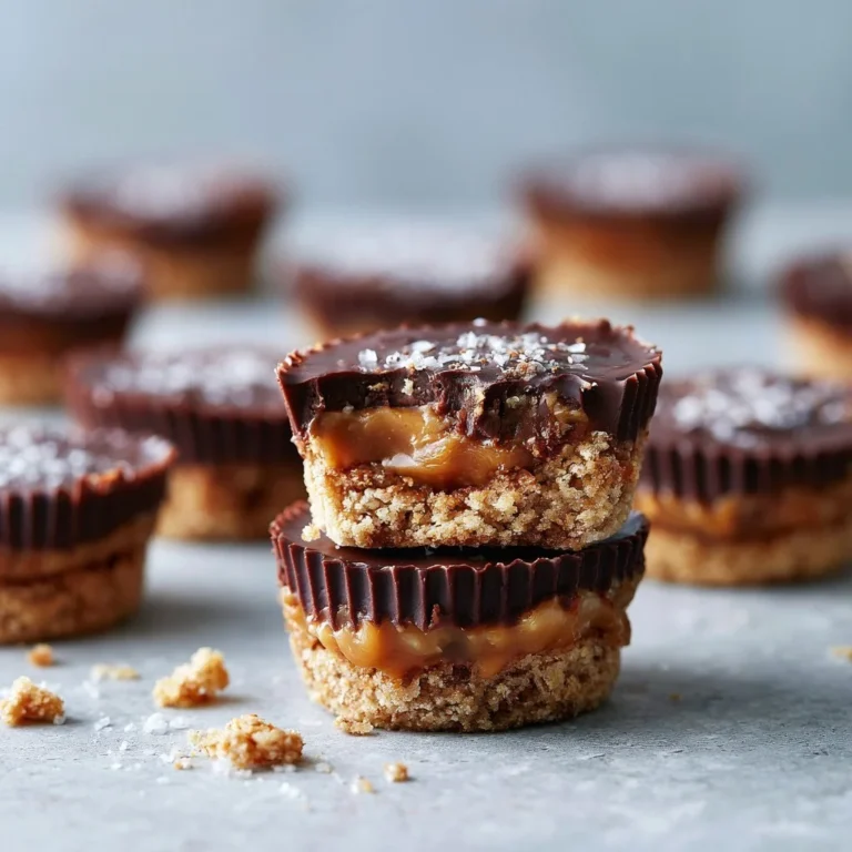 Healthy Twix Cups made with nutritious ingredients for a guilt-free treat