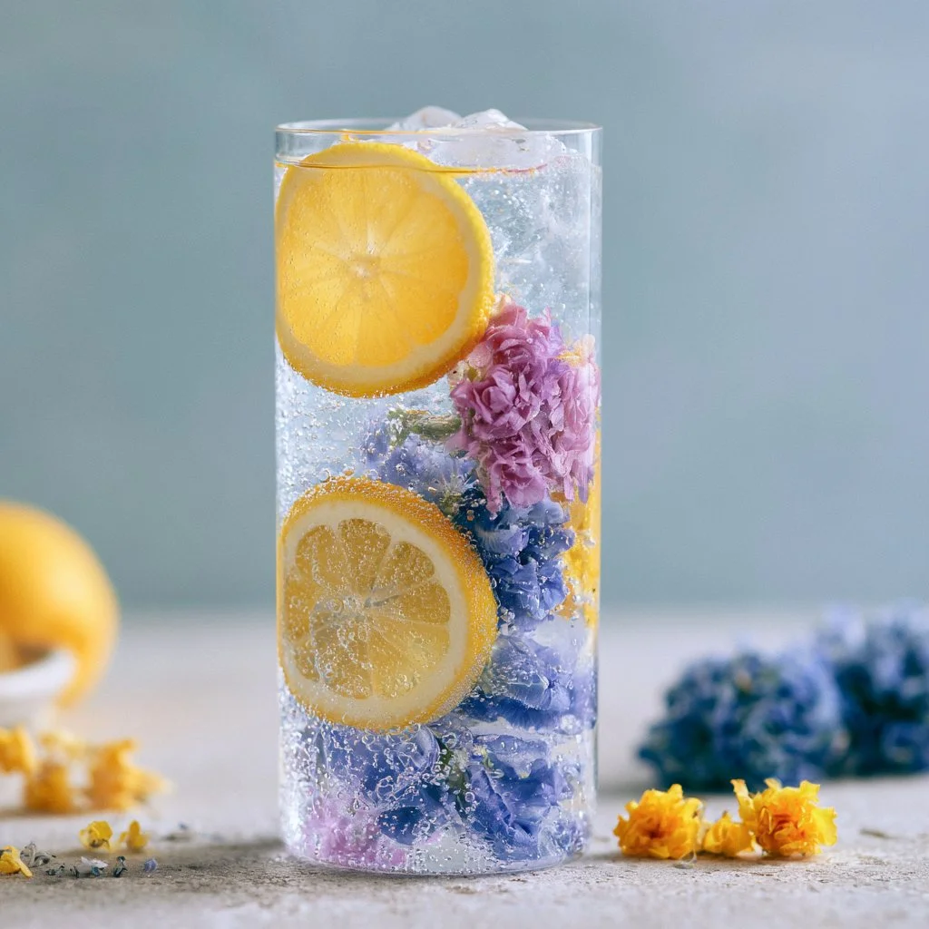 Honey Lemon Butterfly Fizz
