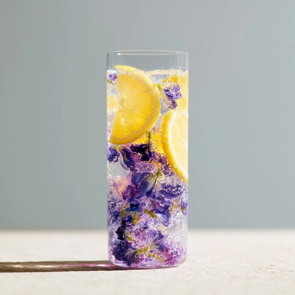 Honey Lemon Butterfly Fizz