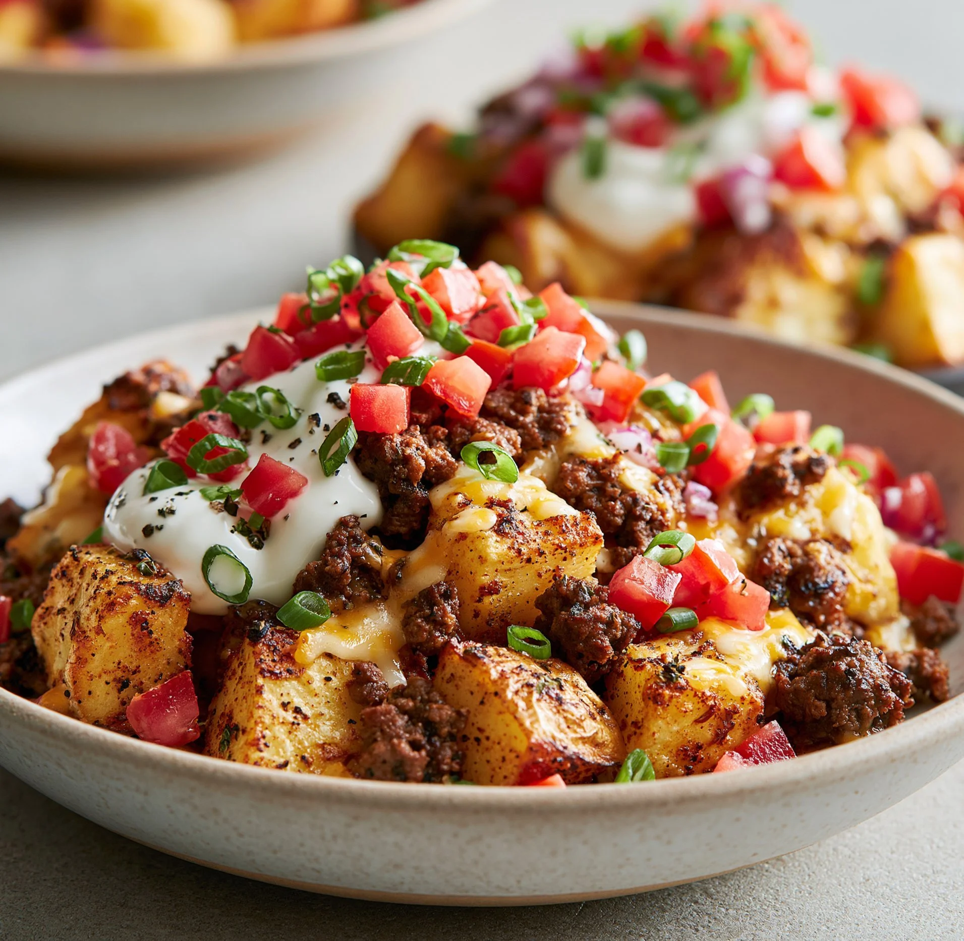 Loaded Potato Taco Bowl