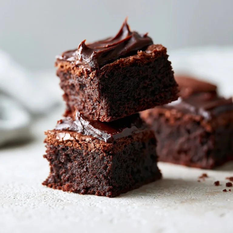 Delicious homemade Lunch Lady Brownies ready to serve on a platter.