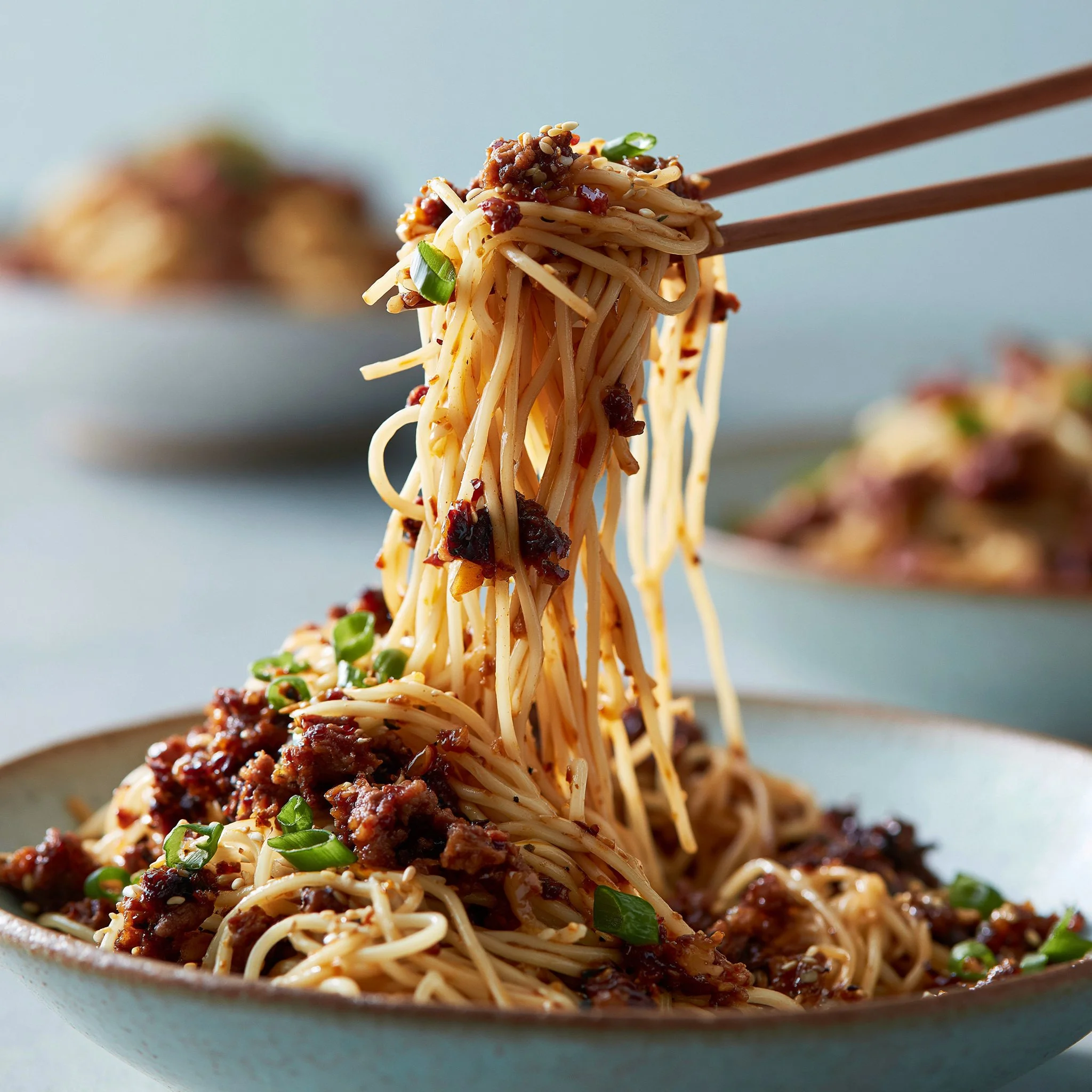 Mongolian Ground Beef Noodles