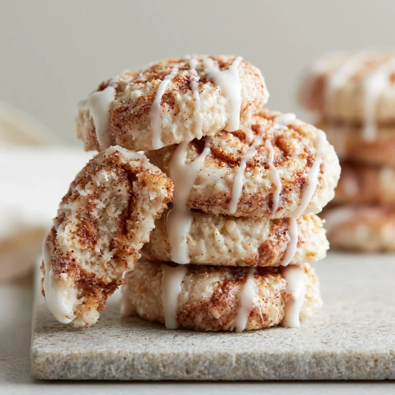 Delicious no bake cinnamon roll cookies on a plate