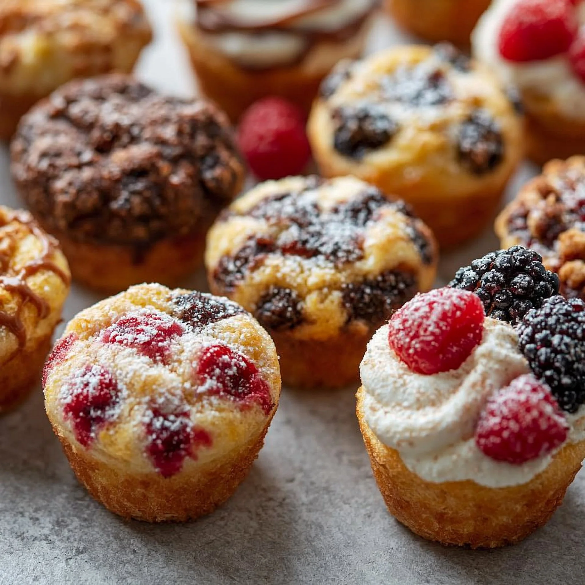Pancake Muffins with Six Flavors
