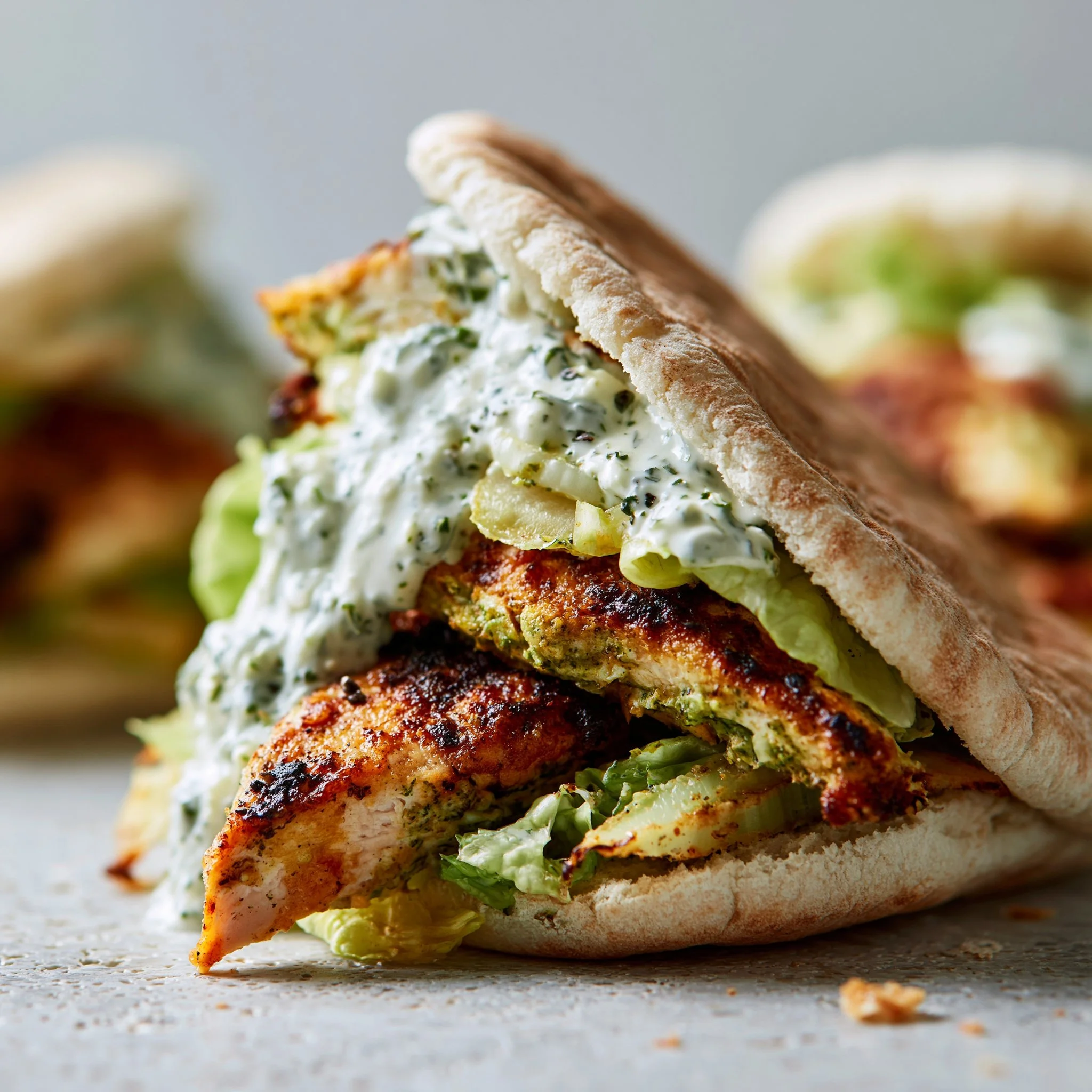 Sheet Pan Chicken Pitas with Herby Ranch
